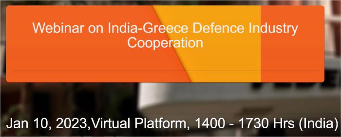 Webinar on India-Greece Defence Industry Cooperation