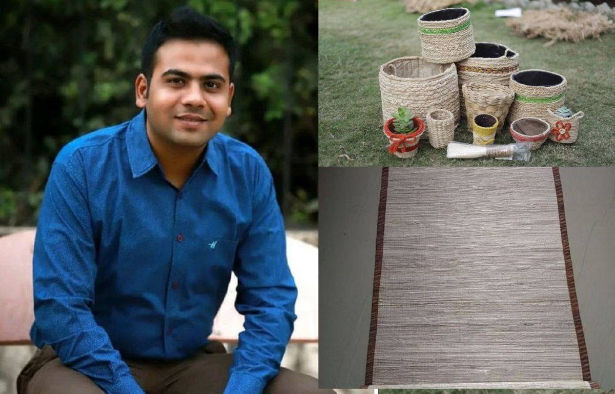 Mehul's sustainable business, which was founded in 2018, turns banana stems into fiber that can be used to make paper, textiles, and other useful items.