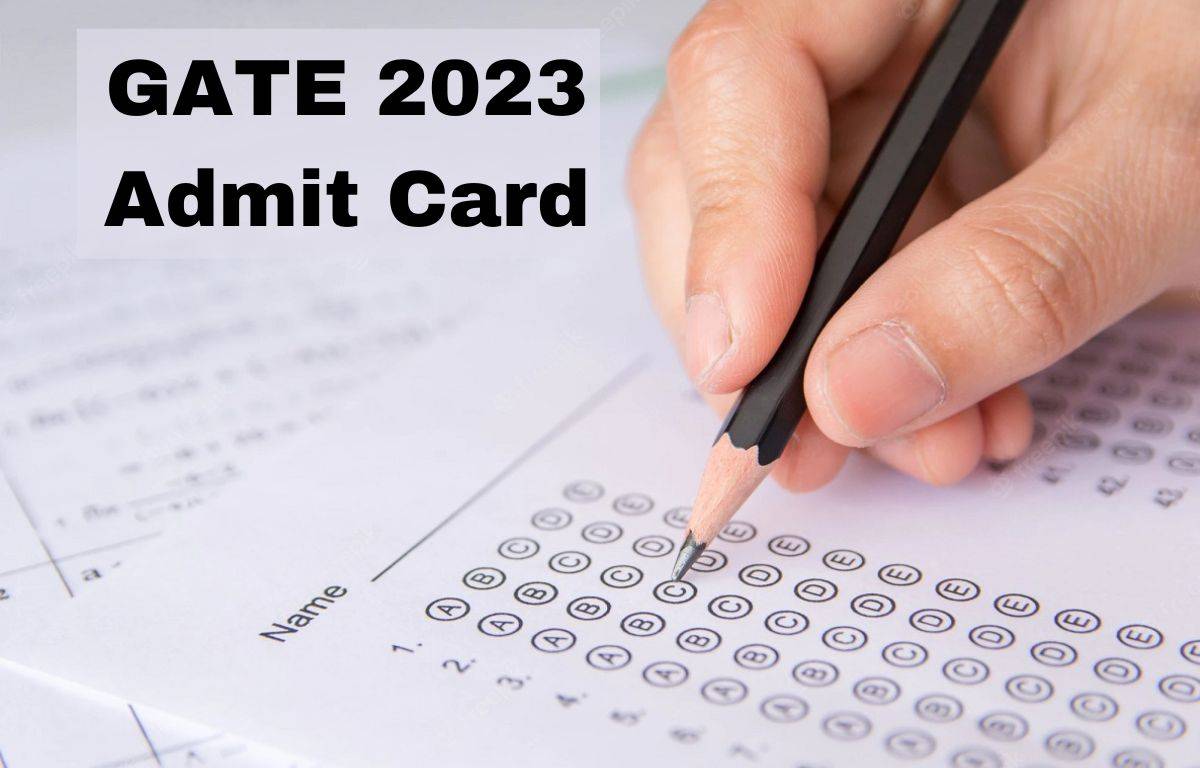 The GATE 2023 admit card download date has been postponed.