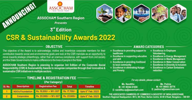 3rd Edition CSR and Sustainability Awards