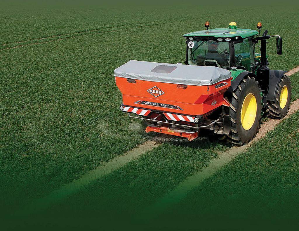 More sophisticated broadcast spreaders will allow you to change the spread's direction and distance