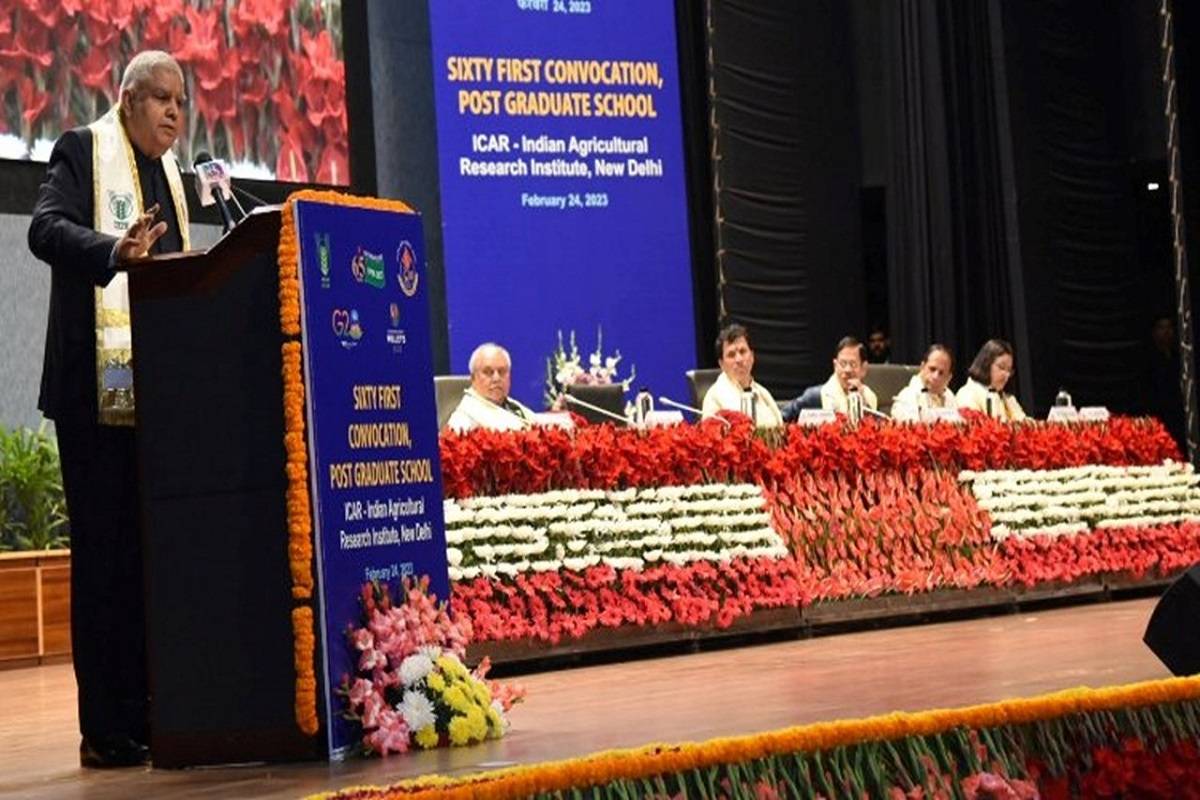 Dhankhar highlighted that agricultural education should become the center of research and innovation and entrepreneurship for the prosperity of the country