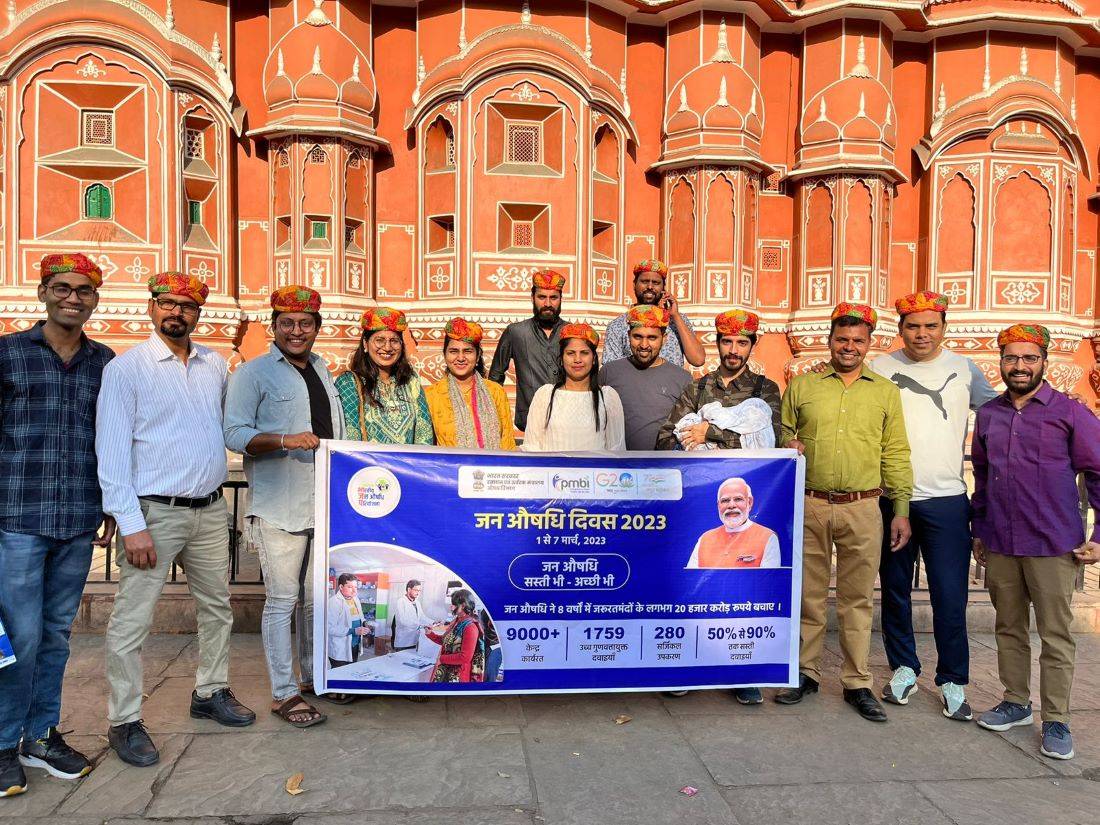 "Jan Aushadhi Viraasat ke Saath, Health Heritage Walk" was the theme of the Heritage Walks