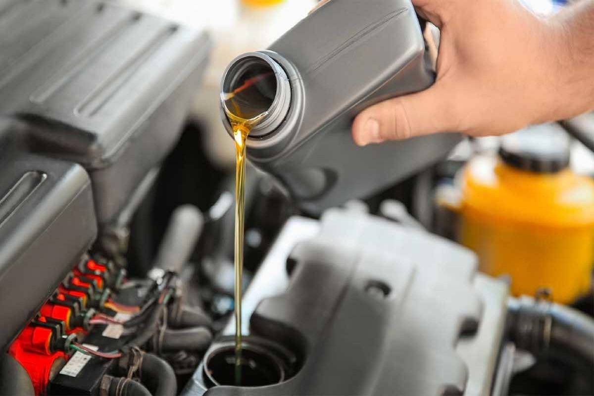 Semi-synthetic engine oil, also known as synthetic blend, is a mixture of mineral oil and synthetic oil.