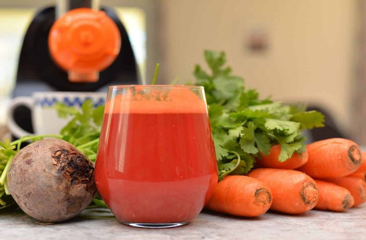 Beetroot and carrot juice