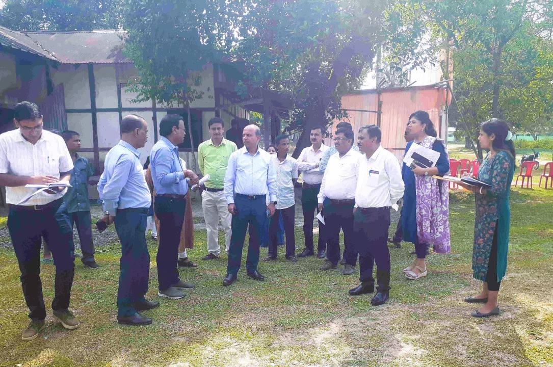 APC Dr. Ashish Kr. Bhutani Inspects Seed Farm in Assam's Golaghat District (Photo Source: Sentinel)