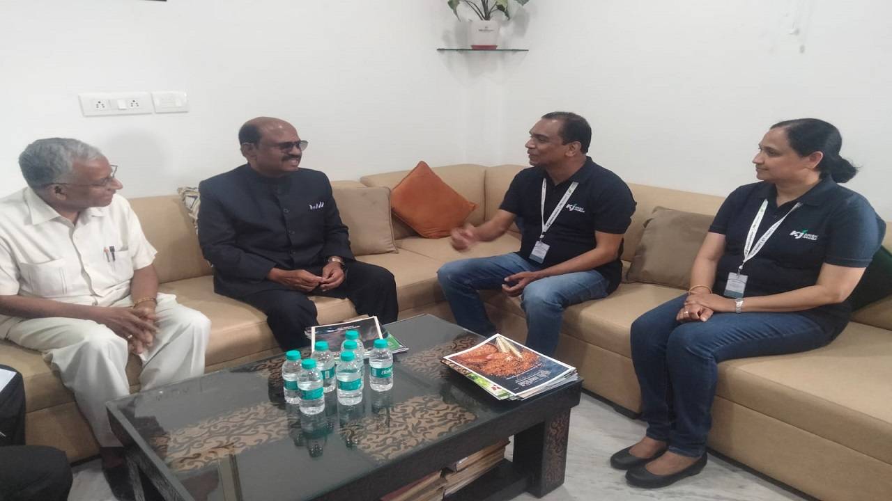 Dr CV Ananda Bose, Governor of West Bengal Visits Krishi Jagran Office in Delhi.