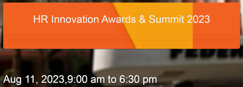 HR Innovation Awards & Summit 2023