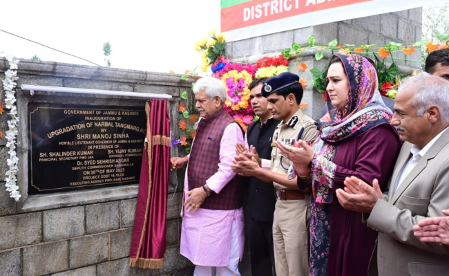 J-K LG Sinha Inaugurates Multiple Infrastructure Projects in Baramulla District (Photo Source: Twtitter)