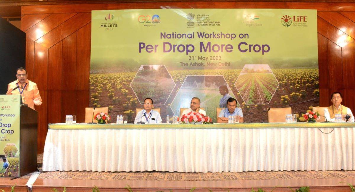 Agriculture Ministry Hosts One Day National Workshop on ‘Per Drop More Crop’ (Photo Credit: PIB)