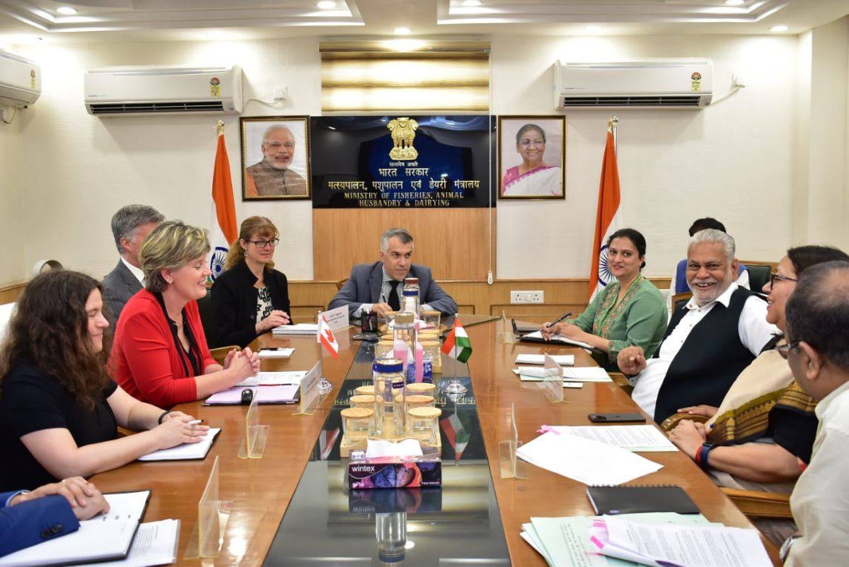 Parshottam Rupala and Canada's Marie-Claude Bibeau Explore Collaborative Opportunities in Livestock Health & Genetic Upgradation (Photo Source @PRupala Twitter)