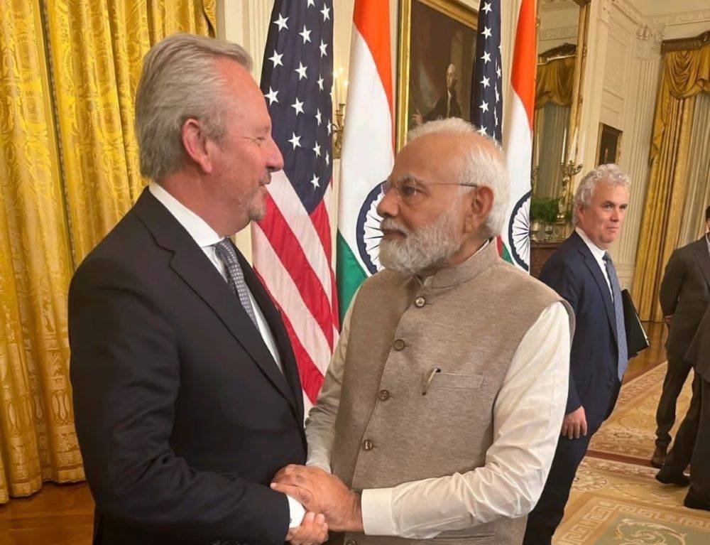 FMC CEO- Mark Douglas Meets with PM Modi in USA