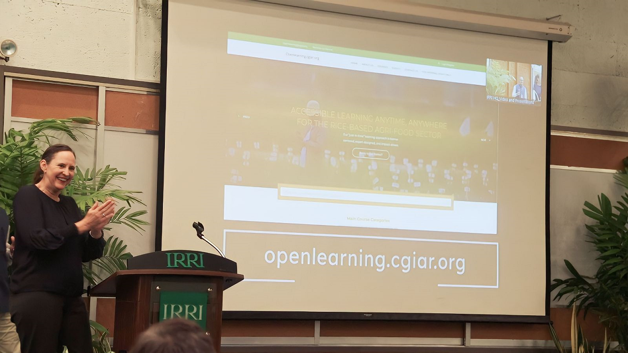 Launching of IRRI Open Learning Platform (Photo Courtesy: @irrieducation/Twitter)