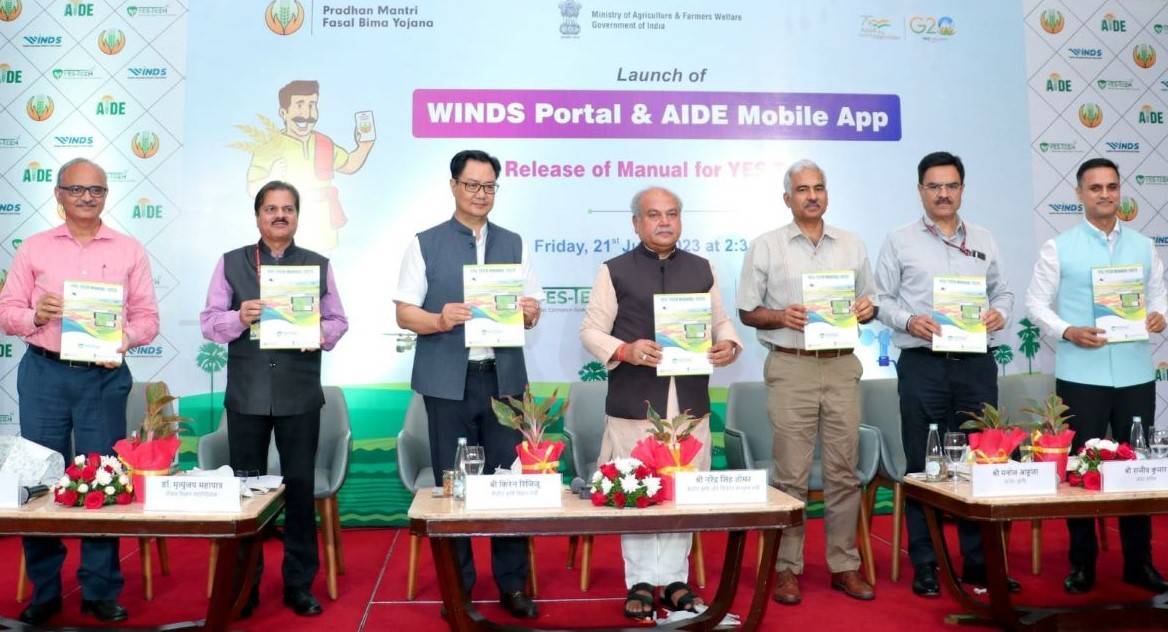 Union Minister Launches WINDS Portal, Manuals for YES-Tech, and Insurance Intermediary App for Enrollment AIDE (Photo Source: PIB)