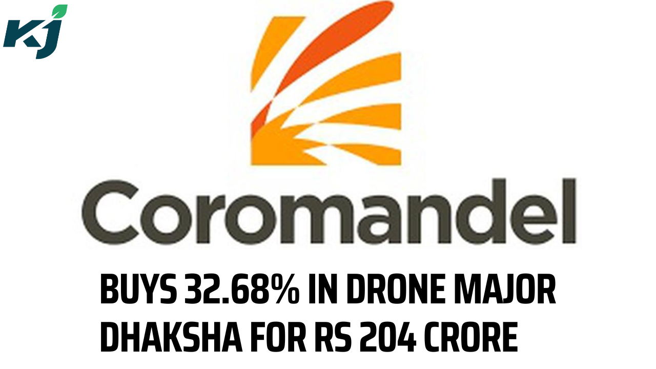 Coromandel International Bolsters Stake For Rs 204 Crore In Dhaksha Unmanned Systems (Photo Courtesy: Krishi Jagran)