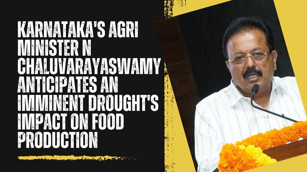 Agriculture Minister N Chaluvarayaswamy expressed his concerns over deficit rainfall. (Image Courtesy- Twitter/N Chaluvarayaswamy)
