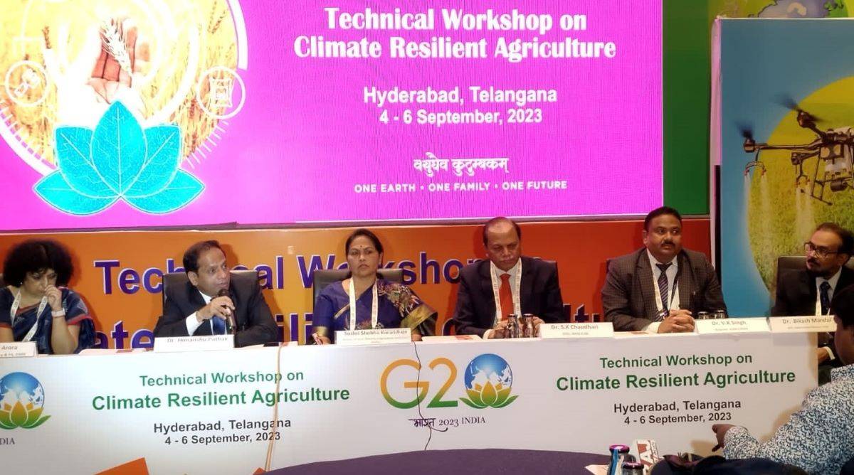 G20 Technical Workshop on Climate Resilient Agriculture Kicks Off in Hyderabad (Photo Source: @icarindia/Twitter)