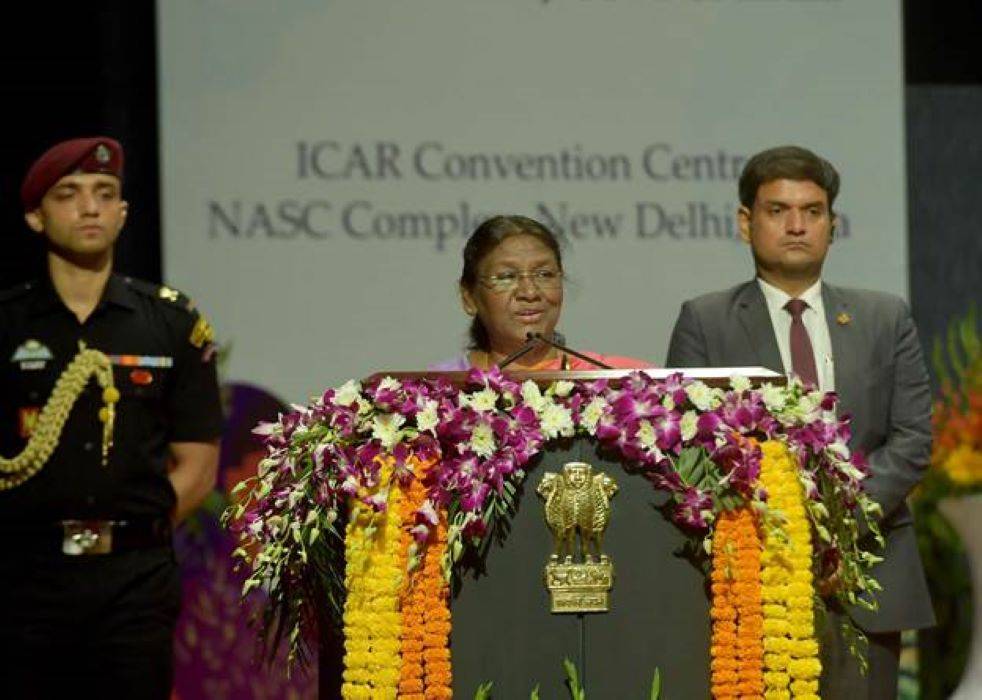 President Droupadi Murmu Inaugurates ‘First Global Symposium on Farmers' Rights’ in New Delhi (Photo Source: PIB)