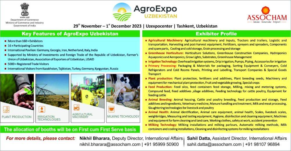 India Pavilion at AgroExpo Uzbekistan