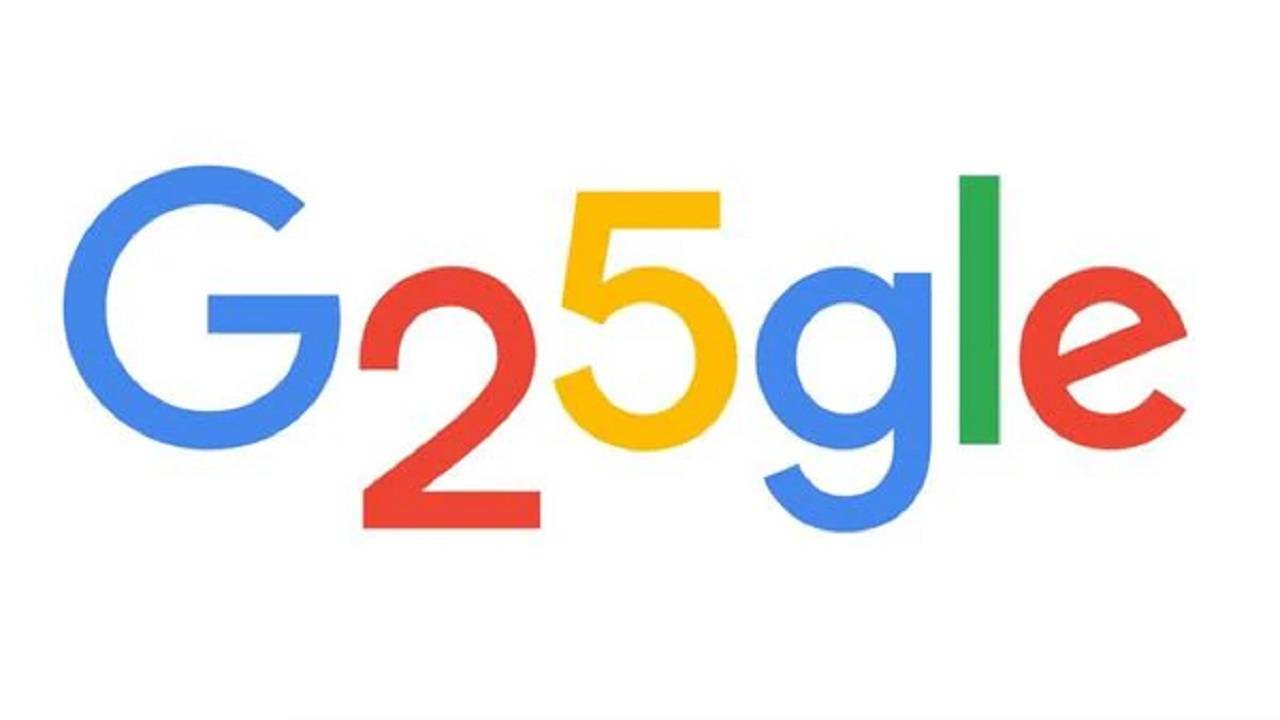 Google Doodle commemorates its 25th birthday today with a special Doodle. (Image Courtesy- Google)