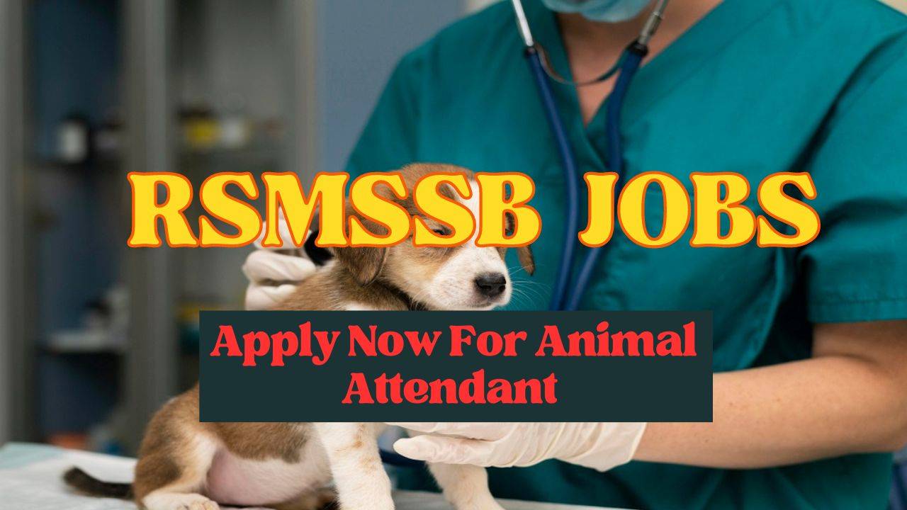 RSMSSB Animal Attendant recruitment 2023