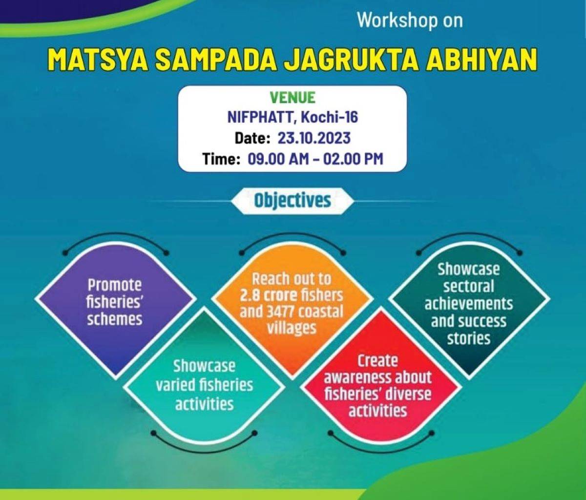 Joint Secretary, DoF to Inaugurate Workshop on 'Matsya Sampada Jagrukta Abhiyan' in Kochi (Photo Source: @FisheriesGoI/Twitter)