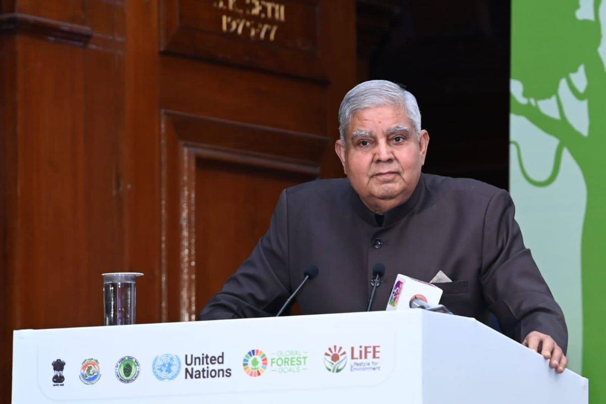 Vice President Jagdeep Dhankhar Advocates for Sustainable Development and Forest Conservation (Photo Source: @VPIndia)