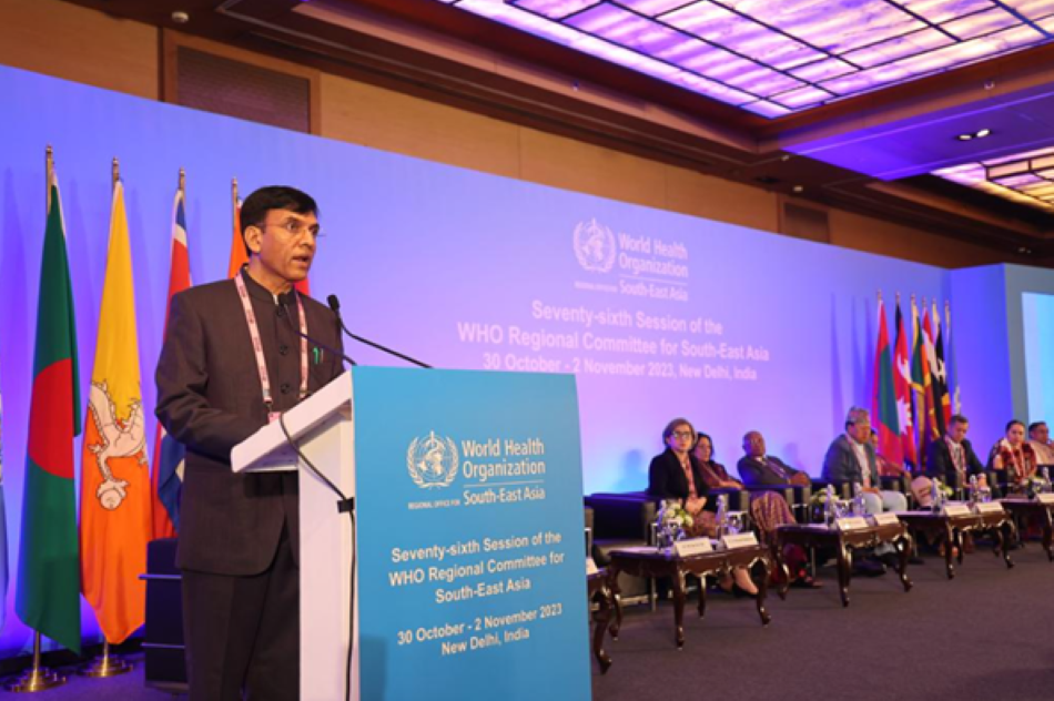 Union Minister Dr. Mandaviya Addresses 76th Session of WHO Regional Committee for South-East Asia (Photo Source: PIB)