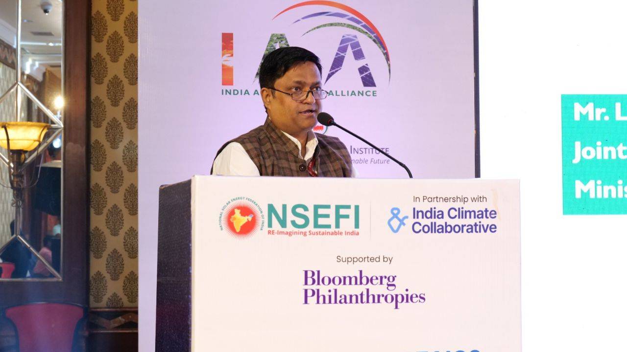 NSEFI hosted the inaugural India Agrivoltaics Summit that marked the launch of the India Agrivoltaics Alliance (IAA) (Photo Courtesy: Krishi Jagran)