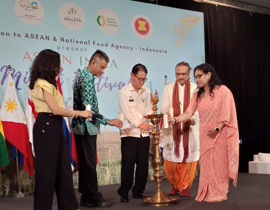 ASEAN-India Millet Festival 2023 Kick Starts at Kota Kasablanka Mall in South Jakarta, Indonesia (Photo Source: @IYM/Twitter)