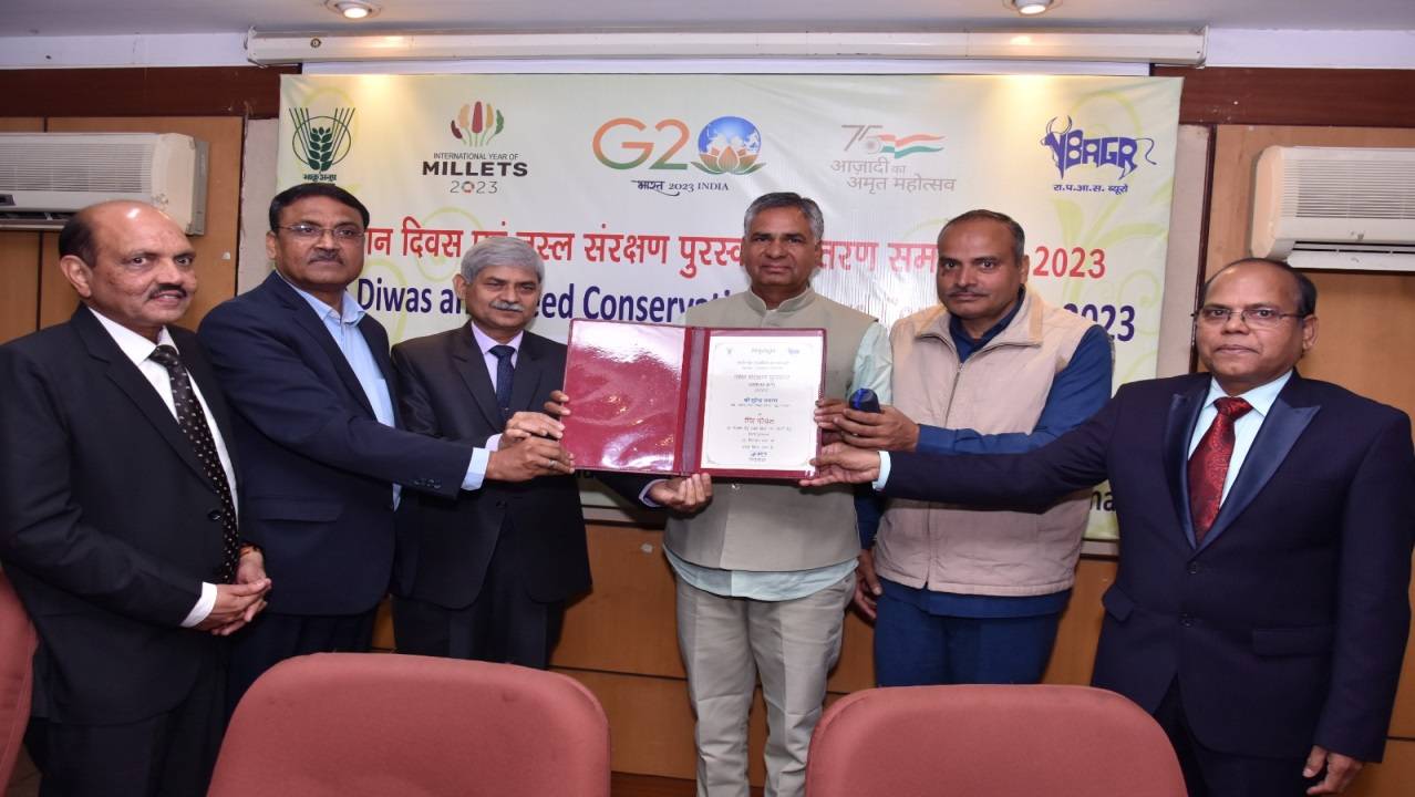 ICAR presents Surendra Awana with National Breed Conservation Award 2023