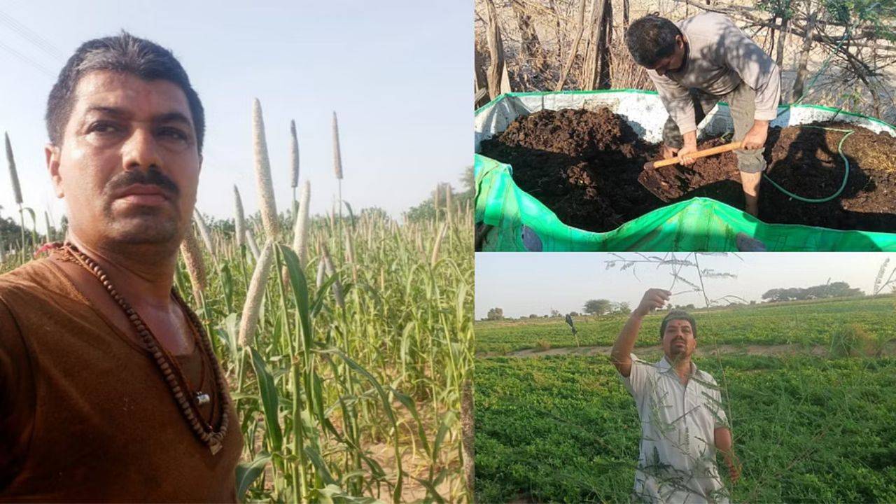 Kavraj Singh manages approximately 100 bighas of land, engaging in the cultivation of both Rabi and Kharif crops.