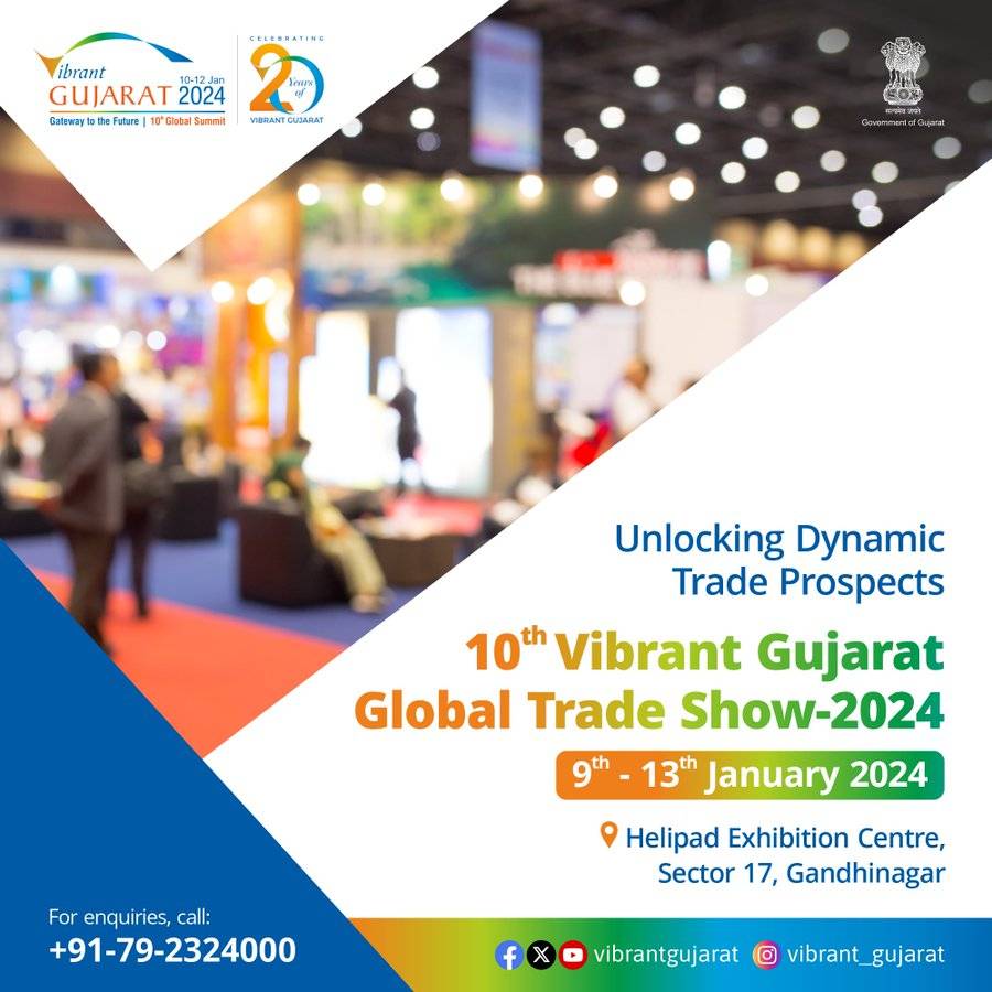 Vibrant Gujarat Global Trade Show-2024: Ministry of Panchayati Raj to Showcase 'Smart Panchayat' Initiative (Photo Source: Vibrant Gujarat/twitter)