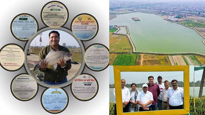 Rajneesh Kumar practices fish farming using both pond farming and biofloc technology