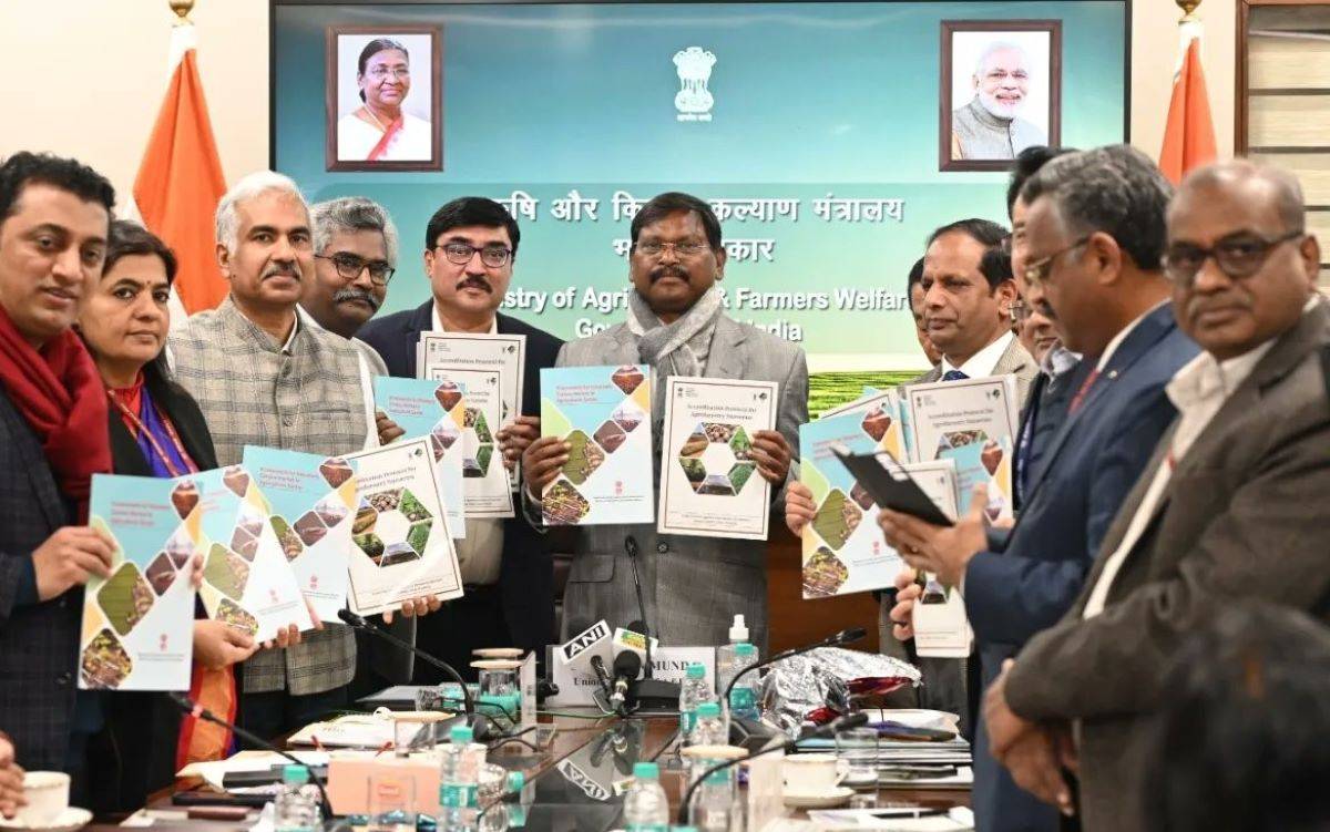 Union Minister Arjun Munda Launches Framework for Voluntary Carbon Market and Accreditation Protocol for Agroforestry Nurseries (Photo Source: PIB)