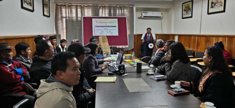 Officials of ICAR-NRC on Yak along with the cooperative society members (Photo Source: ICAR-NRC on Yak)