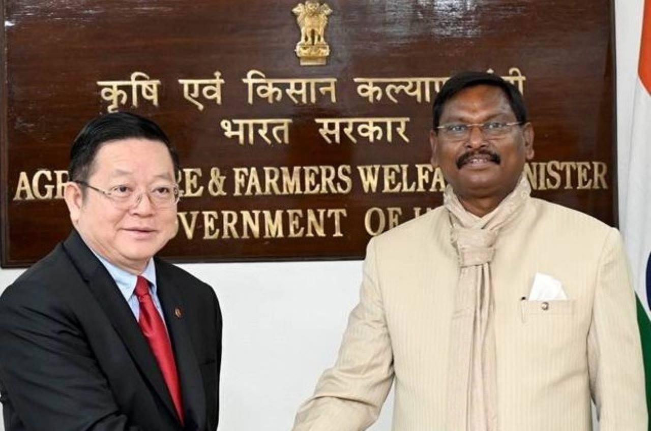 Agriculture Min Arjun Munda Meets ASEAN Secy-Gen Dr. Kao Kim Hourn to Enhance Collaboration on Climate Change, Food Security (Photo Source: PIB)