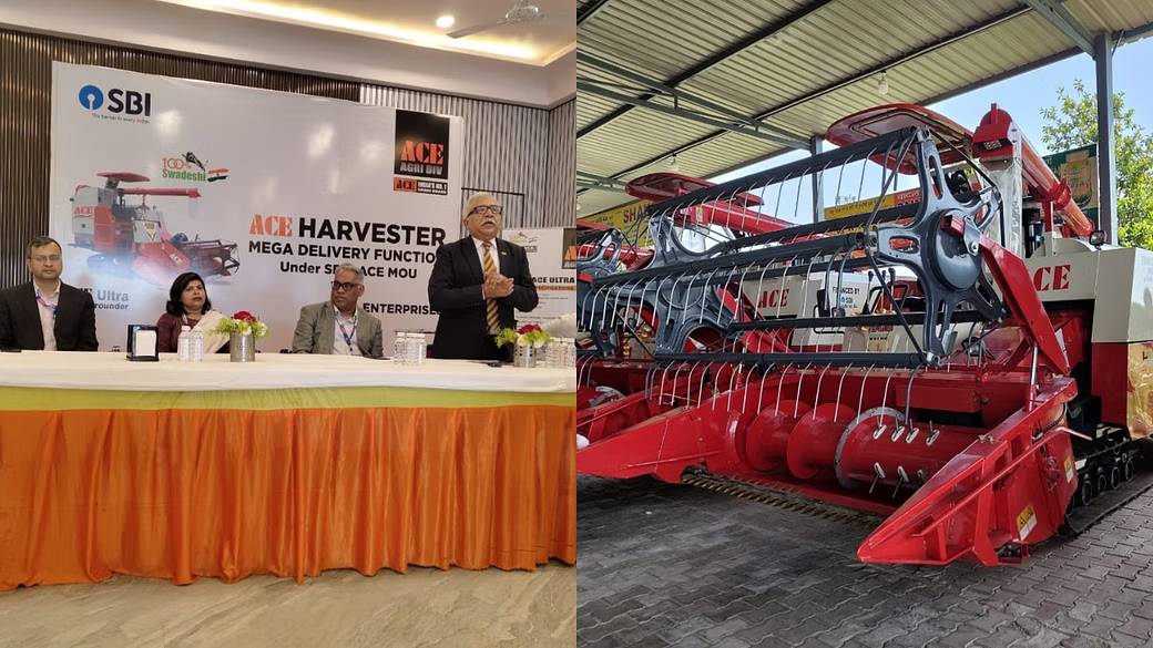 ACE and SBI Join Hands: 'Ace Ultra' Harvesters Distributed to UP Farmers