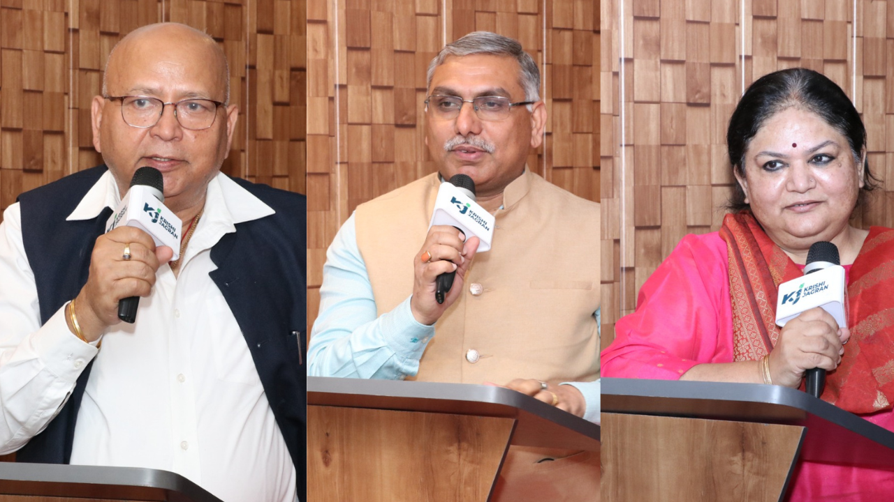 Dr. HP Singh, Founder & Chairman, CHAI, Dr. Sudhakar Pandey, ADG Horticulture, Dr. Nutan Kaushik, DG, Food and Agriculture Foundation, Amity University (from left to right)