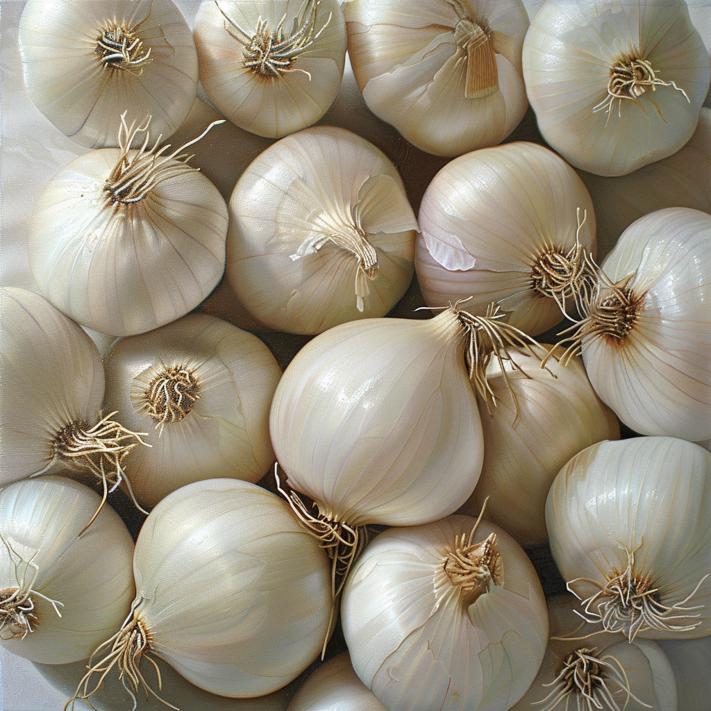 Centre Approves Export of 2,000 Tonnes of White Onions from Gujarat (This picture has been created with MidJourney)