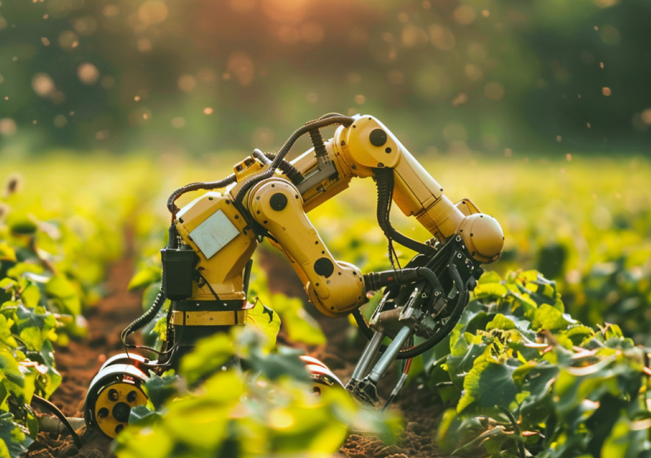 How are AI/ML Revolutionizing Modern Agriculture Practices to Enhance Productivity and Sustainability? (AI-Generated Photo Credit-Midjourney)