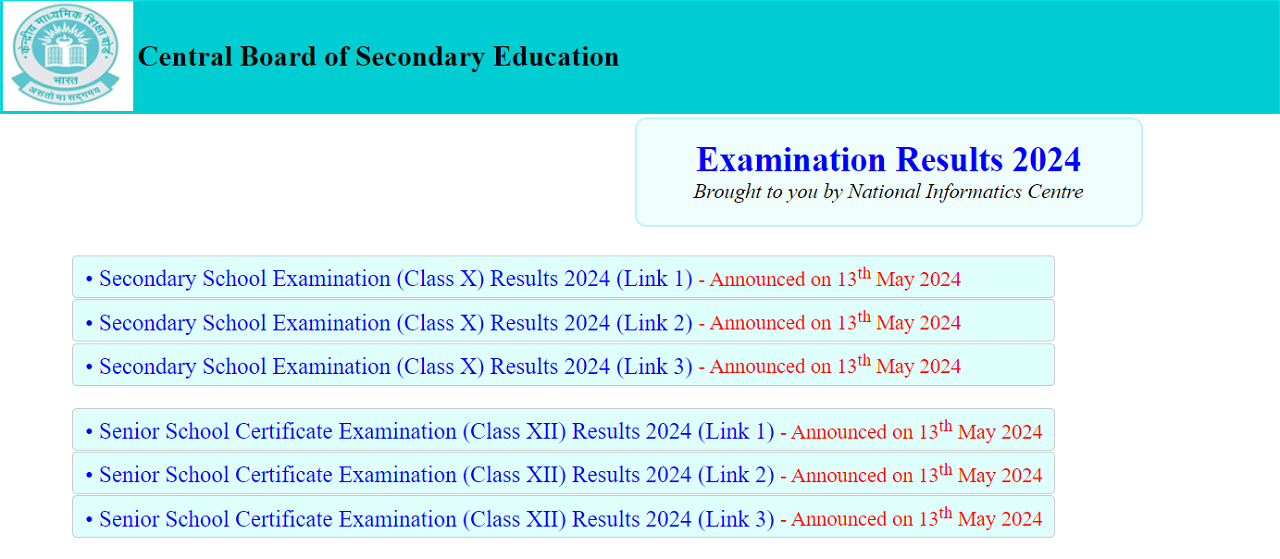 CBSE Declares Class 10th, 12th Results for 2024 at cbseresults.nic.in, no merit list: Check Direct Link to Download Results Online (Photo Source: CBSE)