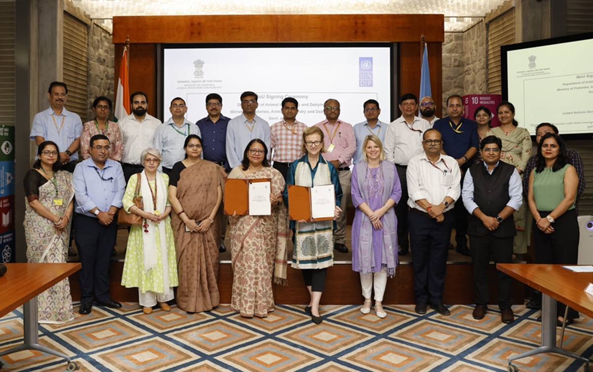 DAHD and UNDP Sign MOU to Digitize Animal Vaccine Cold Chain Management (Photo Source: @UNDP_India/X)