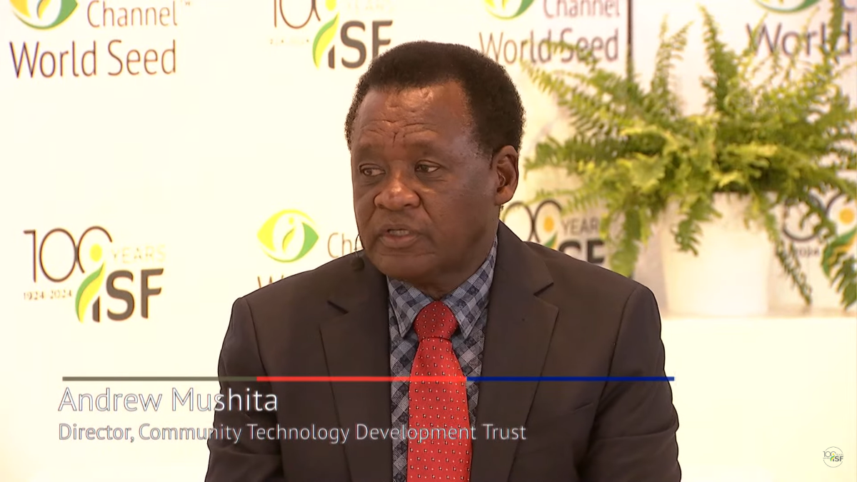 Andrew Mushita, Community Technology Development Trust Zimbabwe at ISF World Seed Congress 2024