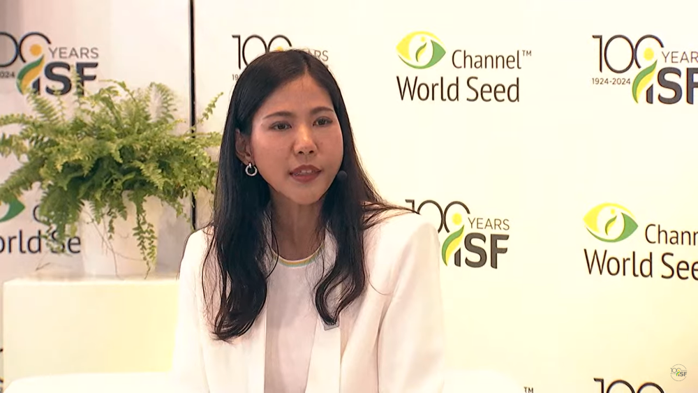 Kanokwan 'May' Chodchoey, Group Head of Public Affairs at East-West Seed at ISF World Seed Congress 2024