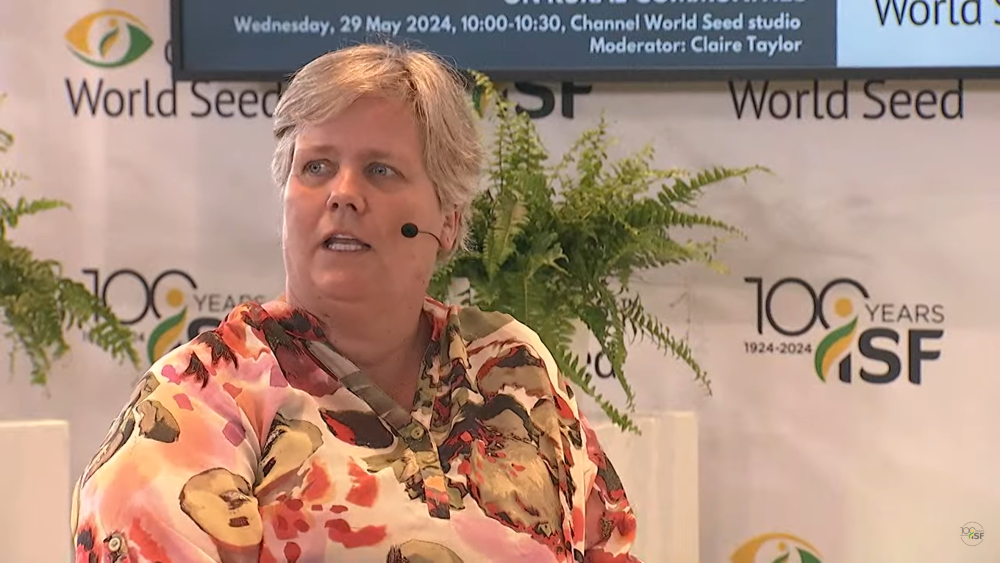 Sandra Claassens, Director of the Arisa Foundation at ISF World Seed Congress 2024