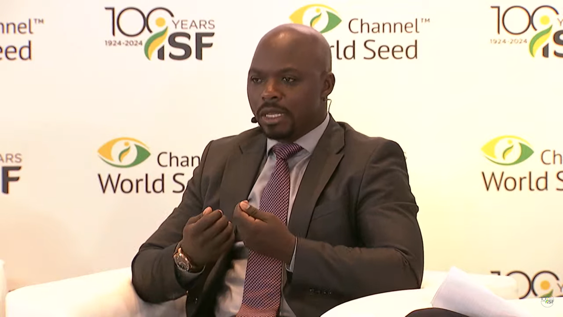 Namuhoranye Innocent, President of the National Seed Association of Rwanda at ISF World Seed Congress 2024