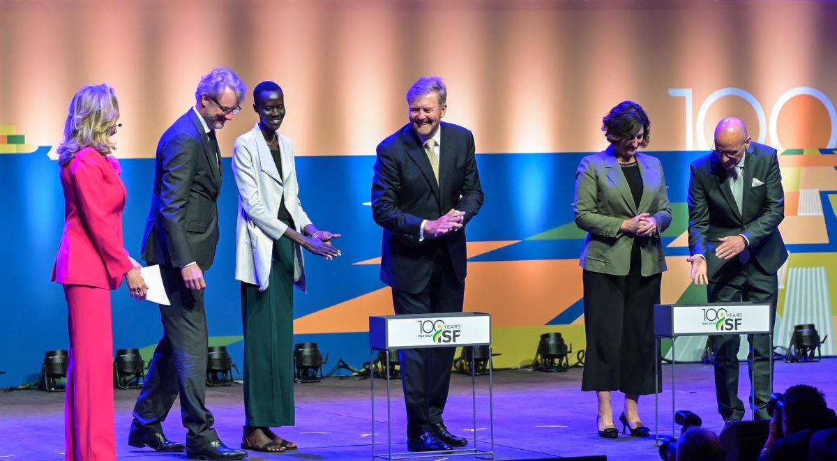 Willem-Alexander, King of the Netherlands along with other dignitaries at ISF World Seed Congress 2024