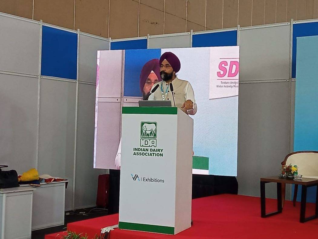 R.S. Sodhi, President of IDA delivering the keynote address at Seminar on 'Technological Interventions in Dairy Industry'