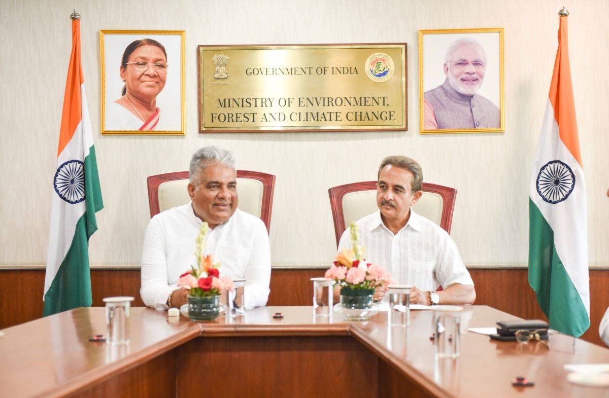 Bhupender Yadav Assumes Role of Union Minister of Environment, Forest and Climate Change, and Kirtivardhan Singh as MoS